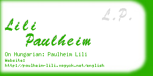 lili paulheim business card